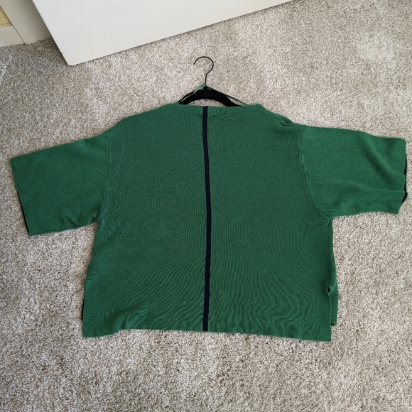 Cropped Color Block Viscose Sweater - Picture 6 of 11